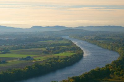 aerial image of connecticut river